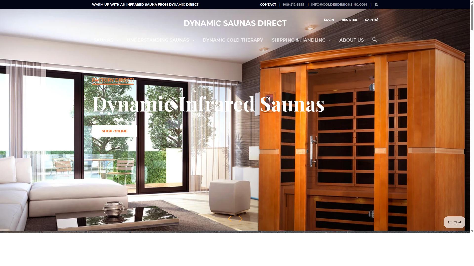 Dynamic Saunas website